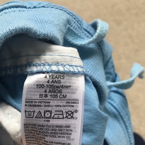 Gap Blue Lightweight Stretch Waist Pants - Picture 5 of 5